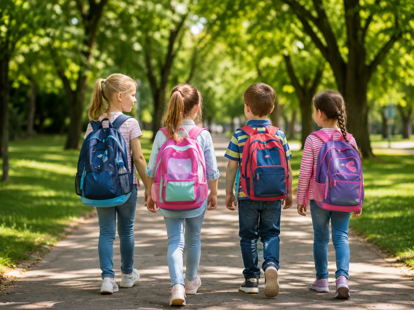 Children spending time together outdoors